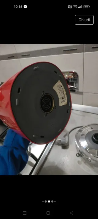 Bollitore Smeg Rosso