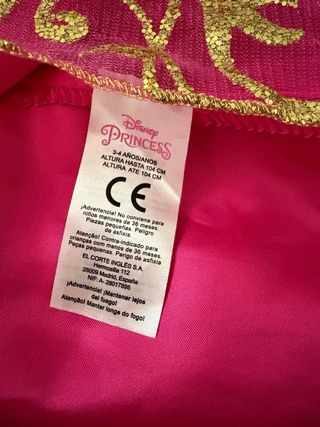 Disfraz Bella Durmiente Disney 3-4 años