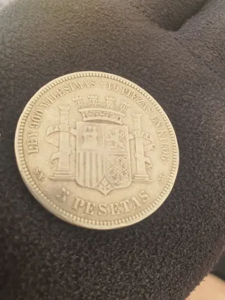 Moneda Plata España 1870