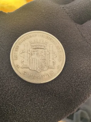 Moneda Plata España 1870