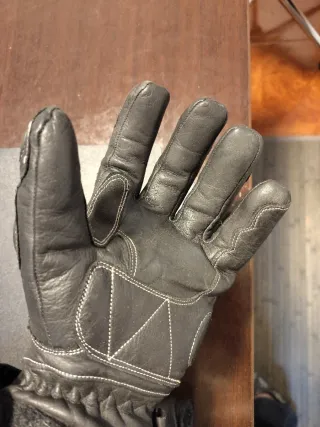 Guantes moto de piel
