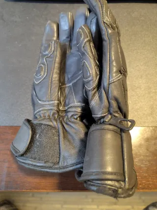 Guantes moto de piel