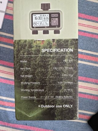 Programador riego 3 salidas