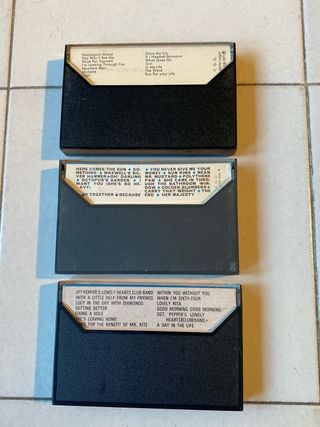 Casetes The Beatles: Rubber Soul, Abbey Road, Sgt.