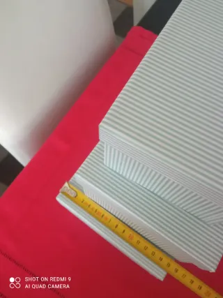 Lote 3 Cajas Decorativas Rayas