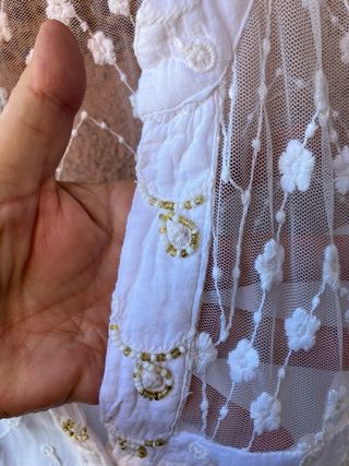 Blusa de encaje d.d. a.m. Talla S/M