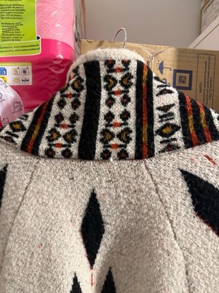 Abrigo Zara étnico talla única
