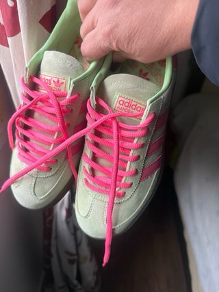 Zapatillas Adidas Handball Spezial Verde/Rosa