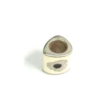 Abalorio esmalte plata