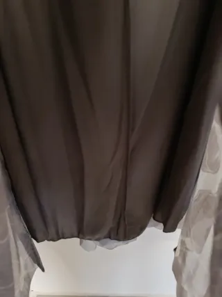 Vestido largo tul estampado CUT out