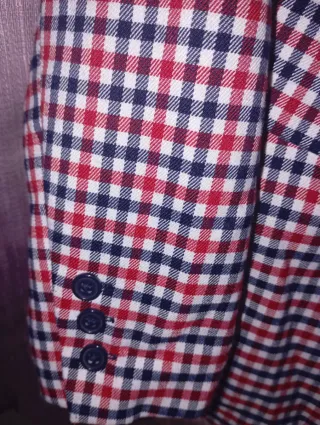 Chaqueta cuadros Stradivarius Talla XS