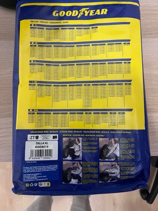 Cadenas textiles nuevas Goodyear