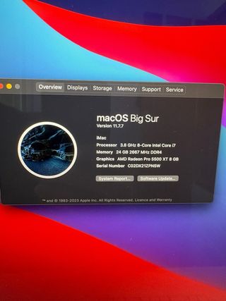 iMac 27 Retina 5K i7 | 24GB RAM | 500GB SSD