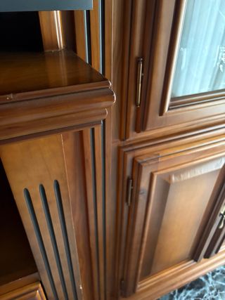 Mueble de salón clásico madera maciza