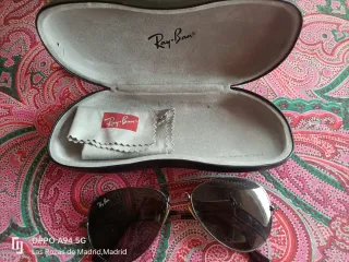 Gafas Ray-Ban Aviator Hombre negro y verde