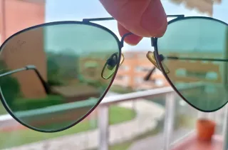 Gafas Ray-Ban Aviator Hombre negro y verde