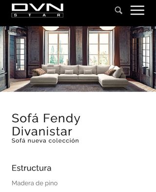 Sofá modular Divani Star Fendy
