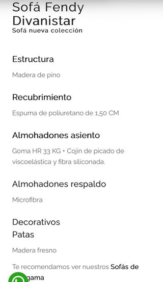 Sofá modular Divani Star Fendy