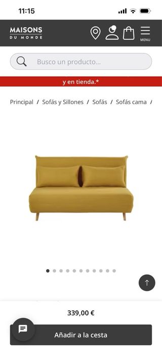Sofá Cama Mostaza Premium