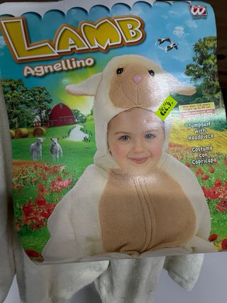 Disfraz de Cordero Agnellino Talla Bebé a estrenar