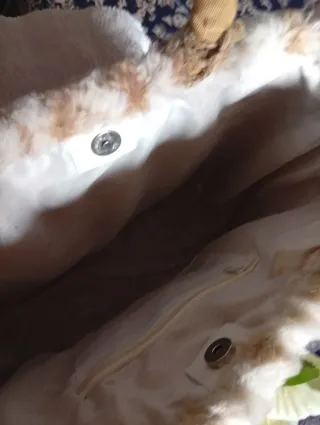 Borsa paglia decorata fiori e peluche