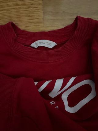 Sudadera MILANO niña Mango roja