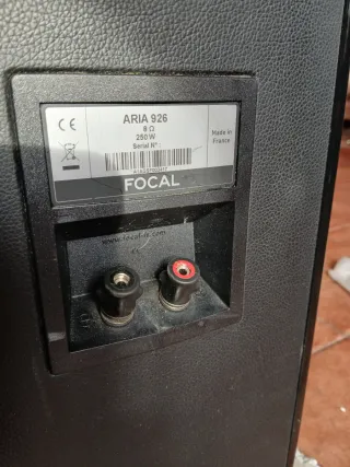 Altavoces FOCAL ARIA 926 Negro/Marrón