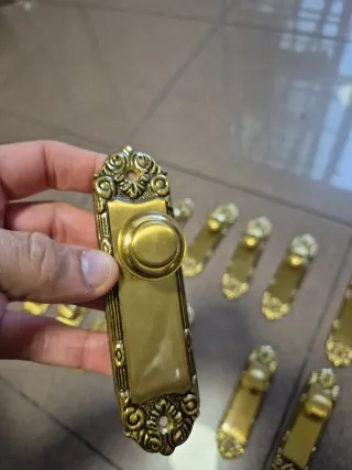 Lote tiradores pomos dorados clásicos vintage