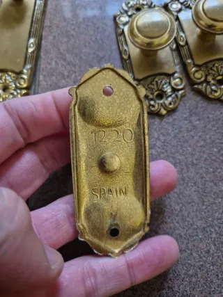 Lote tiradores pomos dorados clásicos vintage