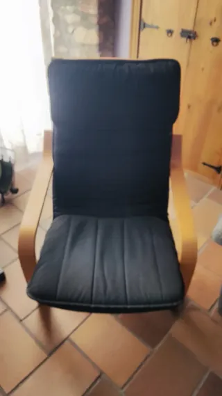 Sillón Ikea Madera Negro