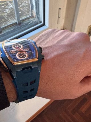 Orologio LIGE Uomo Blu e Oro
