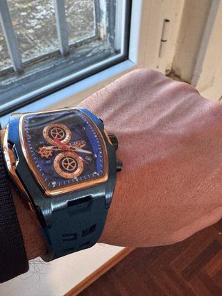 Orologio LIGE Uomo Blu e Oro