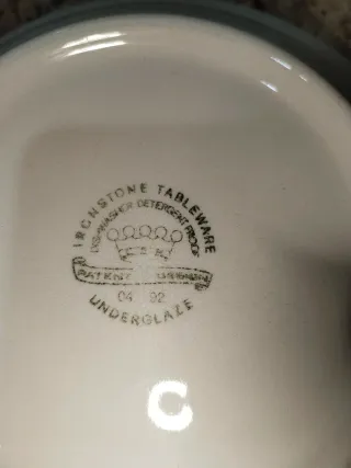 Jarra y palangana porcelana azul y blanco