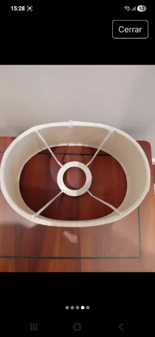 Lámpara de mesa vintage tela J. Giraud Fils