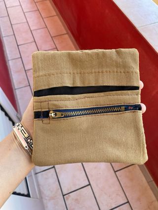 Porta tabacco beige/marrone