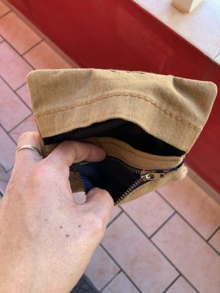 Porta tabacco beige/marrone