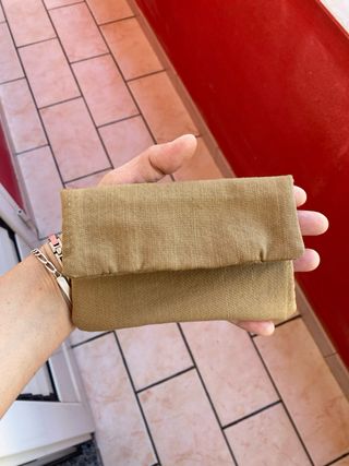 Porta tabacco beige/marrone