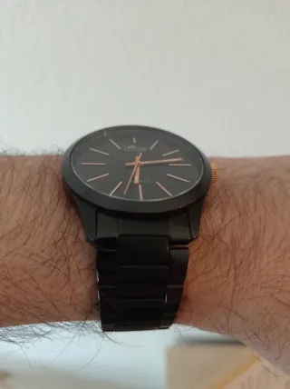 Reloj Lotus 18162 Negro/Dorado Correa Metálica