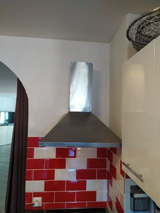 Placa vitrocerámica y campana extractora