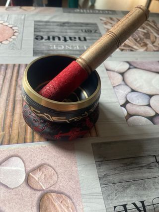 Cuenco tibetano con mazo