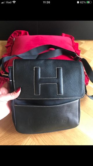 Borsa Hogan Pelle/Tela Marrone Tracolla