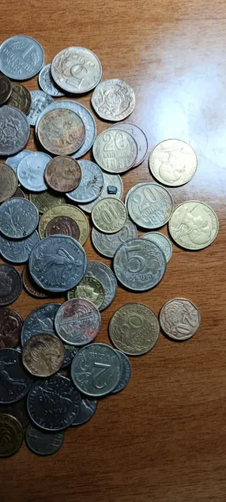 Lote monedas extranjeras antiguas