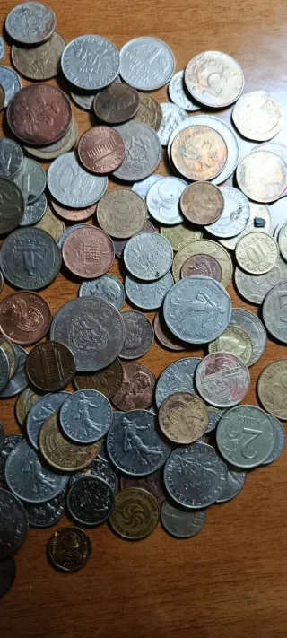 Lote monedas extranjeras antiguas