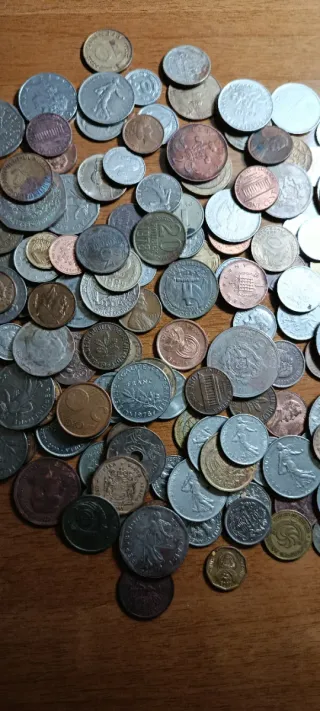 Lote monedas extranjeras antiguas