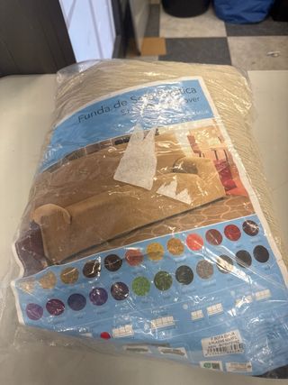 Funda sofá 3 plazas beige