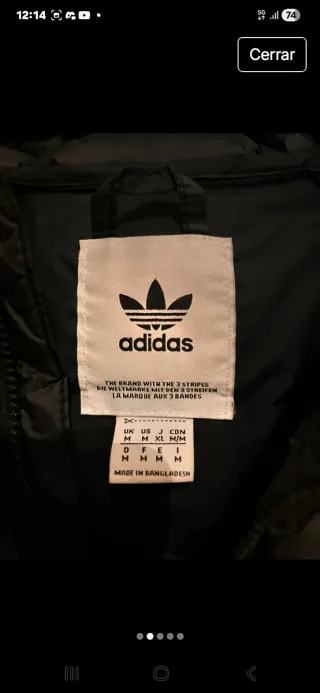 Chaqueta acolchada Adidas Originals Talla M