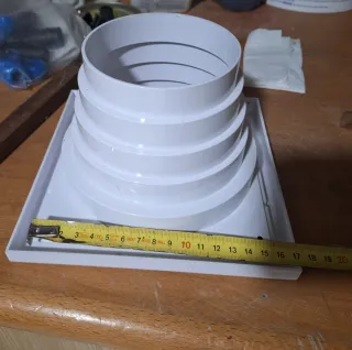 Rejilla ventilación/descarga 186x186