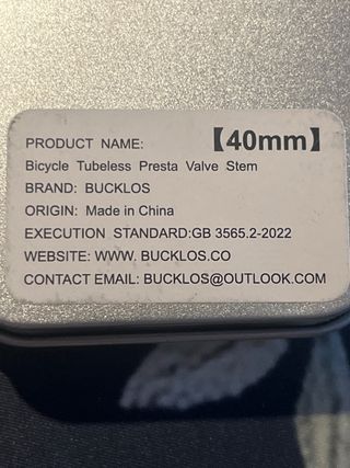 Válvulas Tubeless 40mm Morado BUCKLOS