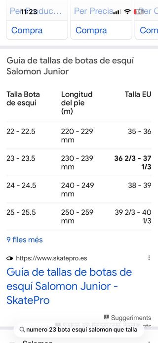 Botas de esquí junior Salomon + Bolsa Salomon