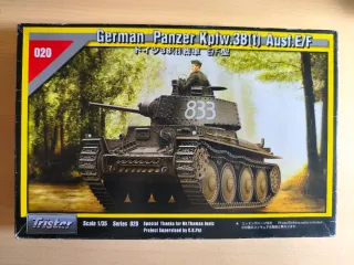 Maqueta Tanque Alemán Panzer 38(t) E/F